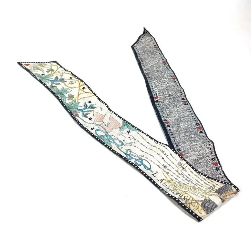 AUTHENTICITTY GUARANTEED Dior Heart pattern Mitsua BandeauScarf Scarf Multicolor